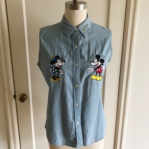 Vintage Mickey Mouse Button up